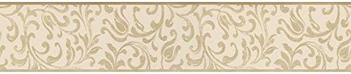 A.S. Création cenefa autoadhesivo Stick Ups beige crema 5,00 m x 0,10 m 905529