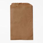 KeepFresh 12" x 15" Brown Kraft Flat Merchandise Bags- Pack of 100