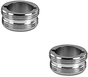 ADYAWEN 2PCS Faucet Adapter, Sink Hose Attachment for Faucet ，Extension Faucet Suitable for Connecting Sink Kitchen Bathroom Garden Faucet (Male 22MM to Male 20MM)
