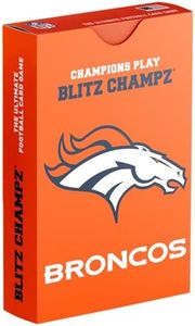 Blitz Champz Denver Broncos Card Game | NFL Gifts for Broncos Fans | Fun Family Party Game