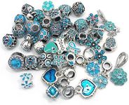 YIQIFLY 40pcs Jewelry Making Charms Rhinesotone Beads Assorted Colors and Styles Randomly (02)