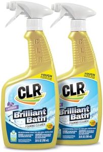 CLR Brilliant Bath Foaming Action Bathroom Cleaner Spray - For Use on Toilets, Baths, Showers, Sinks, Glass, Stainless Steel - Lavender Scent, 26 Ounce Bottle (Pack of 2)