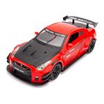 Cocoblinc 1 24 GTR Sports Car Model Car Sports Car Exclusive Alloy Metal Pull Back Die-Cast Car Diecast Metal Pullback Toy Car with Openable Doors & Light Music Toys for Kids - Red