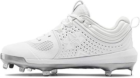 Under Armour Women's UA Glyde ST Softball Cleats 12 White