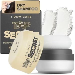 I DEW CARE Tap Secret Biotin Clarifying Dry Shampoo | Refillable, Travel size, Strengthening & Volumizing Dry Shampoo for Women, Korean Ginseng, Non-aerosol, for Dark hair, Blonde, Brunette, 0.24 oz
