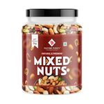 Nature Purify Premium Dry Fruit Healthy Mixed Nut 1kg, Dried Almonds, Black Raisins, Cashewnuts, Raisins, Apricot & Many More. (Pack of Jar)