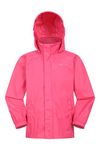 Mountain Warehouse Pakka Kids Waterproof Jacket - Wind Resistant, Lightweight,Breathable Rain Coat for Girls & Boys, Packaway Bag - For Rain, Autumn, Winter Bright Pink Teen Size 13 Years