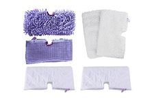 Surrgound Washable Steam Mop Pads Fit for Shark S3501 S3601 S3601D S3801 S3901 S3901D (Size: 12.5" x 7.5", 6pk)