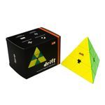 Cubelelo Drift Pyraminx M (Magnetic) | Stickerless Pyramid Triangle High Speed Puzzle for Kids and Adults | Magic Speedy Brainstorming Stressbuster Multicolor Cube