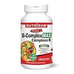 Nutridom Vitamin B-Complex Max Potency - All B Vitamins Including B12, B1(Benfotiamin), B2, B3, B4, B5, B6, B7 (Biotin), B8 (Inositol), B9 (Folic Acid), Choline, Inositol, Folate - Advanced Vitamin B Complex Supplement for Healthy Energy Metabolism, No...