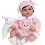Aori Reborn Baby Doll Lifelike Weighted Girl Doll 22 Inch with Bunny Set Safety for Age 3
