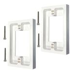 iMBAPrice BES1-2 (2-Pack) 1-Gang Non-Metallic Shallow Surface Box Extender, White