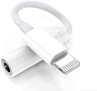 SKYCELL Lightning to 3.5 mm Headphone Jack Adapter for iPhone, iPhone Aux Adapter Converter Dongle Audio Cable Compatible with iPhone 14 13 12 11 X XS 8 7 (Pack of 1)