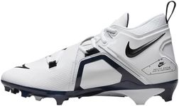 Nike Alpha Menace Pro 3 Mens Football Cleats Size 12 (White/College Navy/Black) (CT6649-108)