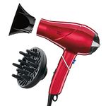 Infiniti Pro by Conair 1875 Watt Salon Performance AC Motor Styling Tool/Hair Dryer with Twist Folding Handle; Red