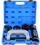 DASBET Heavy Duty Ball Joint Press & U Joint Removal Tool Kit With 4wd Adapters for 2WD & 4WD Cars Light Trucks 4 in1 Ball Joint Service Tool Kit Ball Joint Press Tool Kit Fit Most Vehicles(Blue)