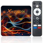 Android 14.0 TV Box, Android Boxes with 2GB RAM 16GB ROM RK3518 Quad-Core 64bit Cortex-A53 Support 2.4G /5G Dual Wifi6, 4K 10/100M Ethernet HDMI 2.0 USB 3.0/2.0 TV Box Android