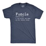 Mens Funcle Definition T Shirt Funny Graphic Uncle Family Tee Novelty Print Mens Funny T Shirts Funny Uncle T Shirt Novelty Tees for Men Navy XL