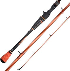 KastKing Speed Demon Pro Bass Fishing Rods, Cast-Sq Bill Crankinft -6ft 8in M Power-Moderate