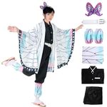 Anime Cosplay Costume Kimono Outfit with Accessories, Anime Figure Adult Halloween Costume, Halloween Costume for Women Men