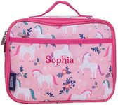 Wildkin Girl's Personalised Lunch Bags | Personalised Lunch Boxes for Girls |Girls Insulated Lunch Bags with Name| Girl's Personalised Lunch Bags (Magical Unicorns)