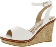 CL by Chinese Laundry Women's Beaming Smooth Wedge Sandal, White, 10