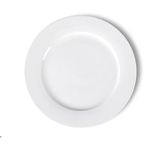 Zuvo Dinner Plates Set of 6-10.5 Inches White Porcelain Large Dinner Plates - Dishwasher and Microwave Safe Rim Shape Plates Set