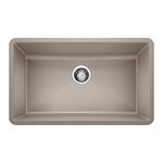 BLANCO, Truffle 441297 Precis SILGRANIT Super Single Undermount Kitchen Sink, 32" X 19"