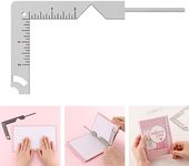 Briartw Book Cover Guide,5-in-1 Stainless Steel Metal Bookbinding Cover Tool for Making Book Cover-Creating Book Covers Out of Chipboard Simple-Adding Personal Touch to A Notebook or Album