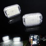 RZG 2x LED Interior Courtesy Cargo Load Space Area Dome Light White Canbus For 2013+ Transit MK8 Transit Tourneo Custom Courier Connect