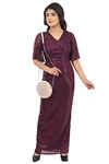 The chandan Wine Sequence Maxi Dress