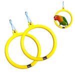 PAGONA� - Bird Toys Round Swings Suitable for Small Cage Birds Like Love Birds, Finches, Cockatiel. (Pack of 2)