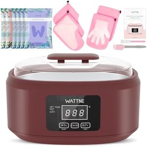 Paraffin Wax Machine for Hand and Feet -Paraffin Wax Warmer Moisturizing Kit Auto-time and Keep Warm Paraffin Hand Wax Machine for Arthritis (Wine Red)