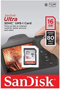 SanDisk 16GB Ultra SDHC UHS-I Card - SDSDUNC-016G-GN6IN,Grey, Black