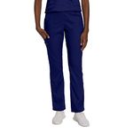 Landau Proflex Tailored Fit Stretch 5-Pocket Cargo Scrub Pants for Women 2042, True Navy, XS