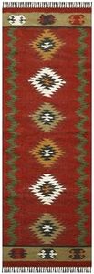 CASAVANI Runner - 3x10 Area Rug Reversible Kilim Rug Red Multicolor Wool & Jute Hand Woven Rug Indoor Outdoor Rug Flatweave Rug High Traffic Area Home & Foyer Corridor Hallway & Stair Runner