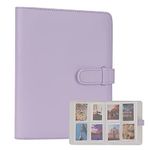 256 Pocket Mini Photo Album for Fuji Instax Mini 70 7s 8 8+ 9 11 25 50s 90, Polaroid Instant Camera, Kodak Smile Printomatic Instant Print Camera and Cards（Purple）