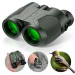 12x25 Compact Binoculars for Adults and Children, Small Binoculars with Folding Eyepiece and Low Light Vision for Birdwatching, Theater, Concerts, Hunting, Sports Games.