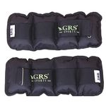 GRS® Wrist/Ankle Weights 4 kg (2 kg Each x 2 pc), rubber, black