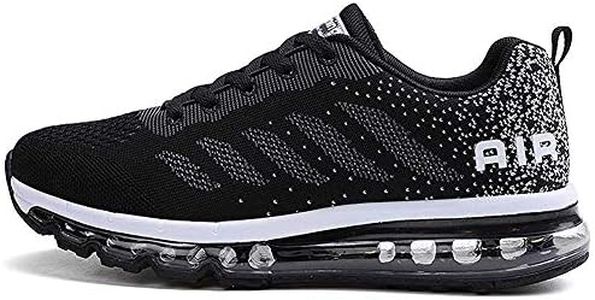 TQGOLD Chaussure de Sport Homme Femme Basket de Running Fitness Course Sneakers Basses Noir Taille 38