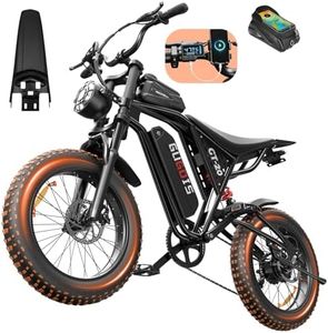 2500W/2000W/1500W Electric Bike for Adults & Teens, Fast eBike with 52V 25Ah/48V 20Ah/15Ah Battery (UL2271 & UL2849), 90-75 Miles Range, Full Suspension, All Terrain Fat Tire E Bike for 5'2"-6'8" Men