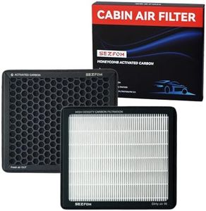 SEZFOM Cabin Air Filter for Toyota 4Runner Highlander RAV4 Tundra Camry Corolla Prius Sienna Avalon (2010-2019) Lexus ES RX NX Subaru Outback,Dual layer Air Filter Replacement with Activated Carbon