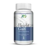 ANC Height Gain Supplement with Ashwagandha 60mg Helps In Increase Height | Body Muscle Growth | Stamina & Strength 90 Capsules For Men & Women (Pack of 1), 200 grams