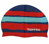 Toppro Silicone Swim Cap Multi Color | Swimming Cap | Pack of 1 Swimming Cap Soft Silicone | Swimming Cap for Long Hair | Swim Cap Deluxe | Swim Cap Multi Color | German Designed | Taiwan Certified