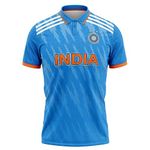 India Blue ODI World Cup 2023 Cricket Fan Jersey - Perfect for Fans of All Ages - Advanced 100% Dryfit Polyester (India ODI 2023 4X-Large - 50)