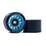 B BREAKFREE 59x38mm 8 Pieces 90A with Bearings and Mounting Tools Roller Skate Wheels,Durable Wear-Resistant-Well Rebound Wheels for Indoor or Outdoor Double Row Skating (Blue)