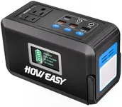 HOWEASY Portable Power Station, 98Wh Camping Solar Generator, Lithium Battery Power with 2 110V AC (Peak 150W) Socket/ 2 DC Ports/3 USB QC3.0/LED Light for Outdoor Camping Trip Home Emergency