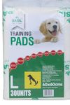 PetDog Puppy | Basil Training Pads for Dogs | (New) L 30 Pieces | 60x60 CM | Super Absorbent Leak Proof | Toilet Trainer Pads | Poop Mats (Pack of 3)