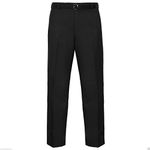 Style Spot Mens Everpress Trouser Formal Pants Premium Material Regular Fit Ideal for Casual Wear (Black, 32W - 31L)