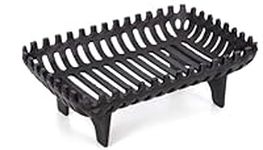 18'' Fire Log Basket Fireside Cast Iron Fireplace Open Log Coal Grate Burner